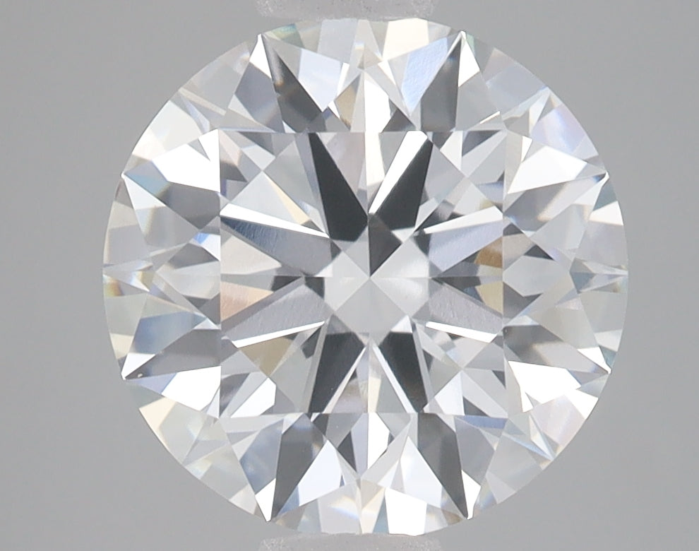 4.01 Carat Round Lab Diamond with  Cut Diamond in 14KT  view 1
