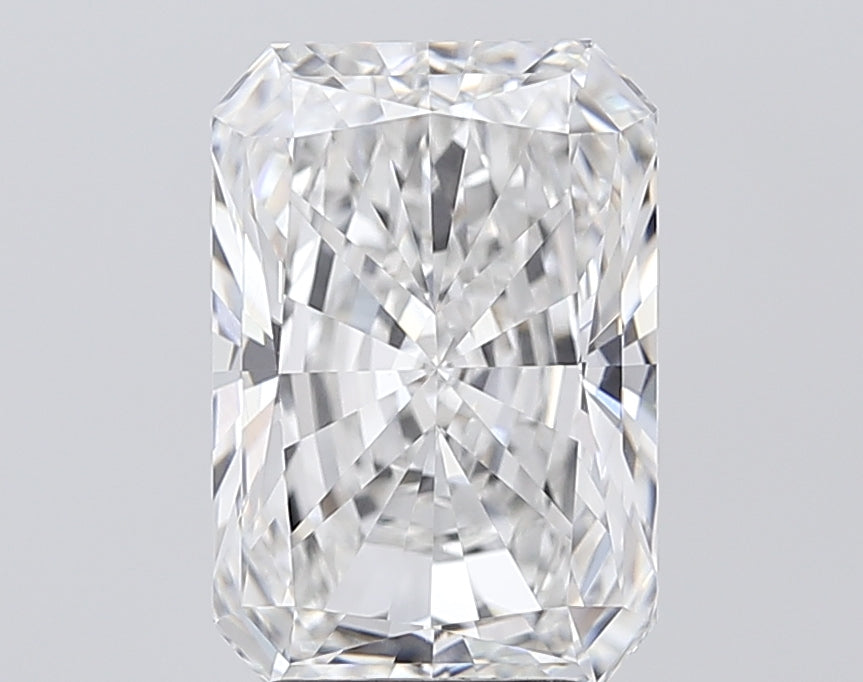 5.02 Carat Radiant Lab Diamond with  Cut Diamond in 14KT  view 1
