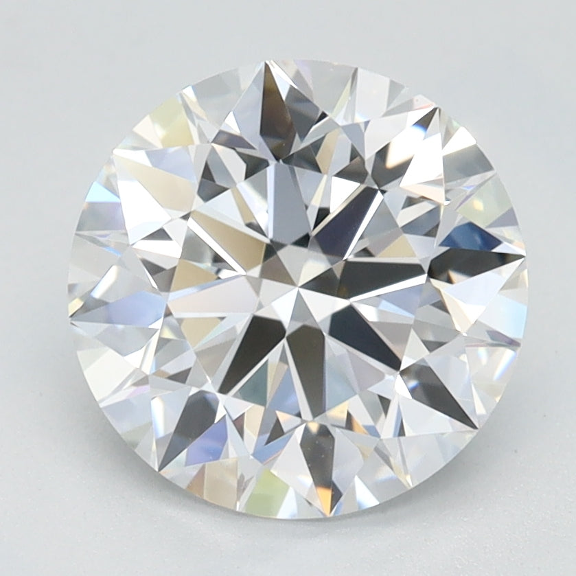 1.92 Carat Round Lab Diamond with  Cut Diamond in 14KT  view 1
