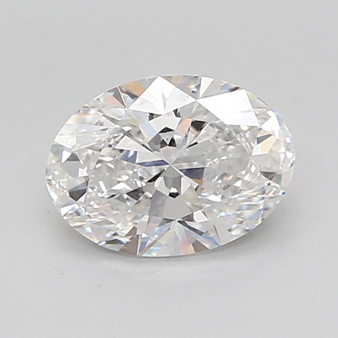 2.0 Carat Oval Lab Diamond with  Cut Diamond in 14KT  view 1
