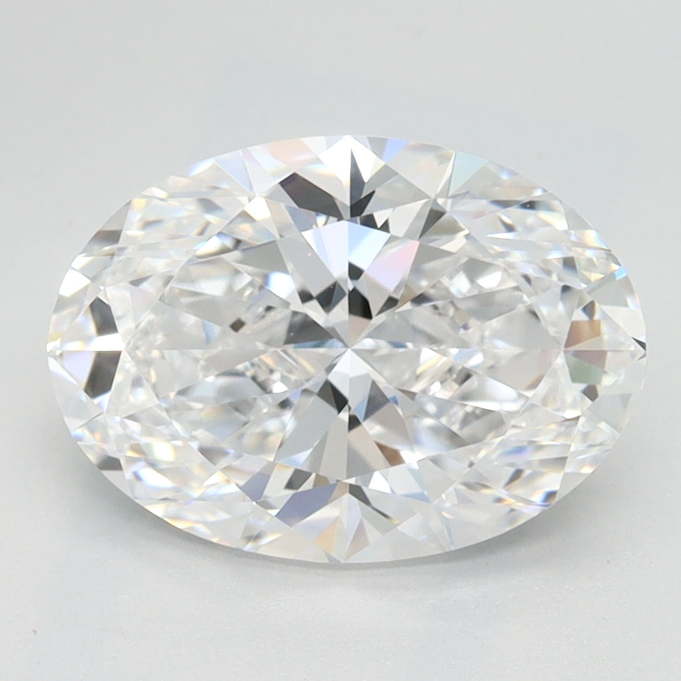 2.28 Carat Oval Lab Diamond with  Cut Diamond in 14KT  view 1
