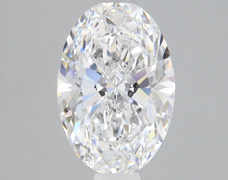 1.59 Carat Oval Lab Diamond with  Cut Diamond in 14KT  view 1
