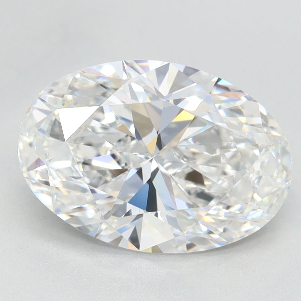 2.26 Carat Oval Lab Diamond with  Cut Diamond in 14KT  view 1
