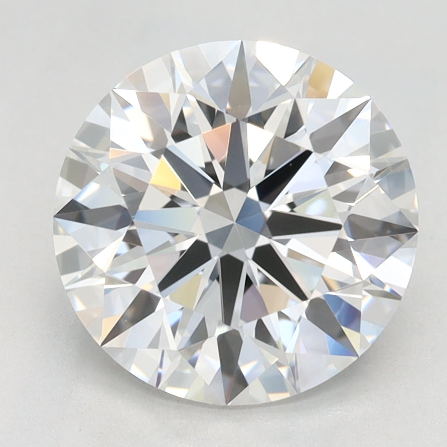 2.46 Carat Round Lab Diamond with  Cut Diamond in 14KT  view 1
