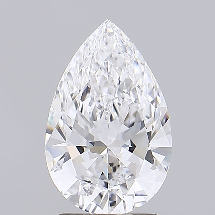 2.59 Carat Pear Lab Diamond with  Cut Diamond in 14KT  view 1
