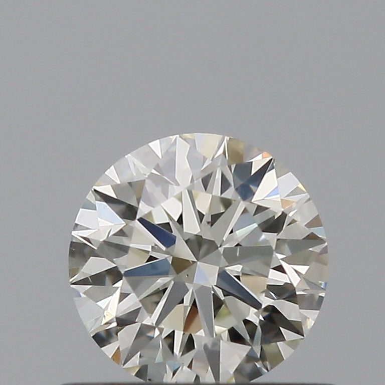 0.5 Carat Round Natural Diamond with  Cut Diamond in 14KT  view 1
