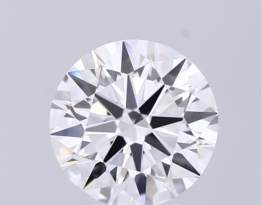 2.66 Carat Round Lab Diamond with  Cut Diamond in 14KT  view 1
