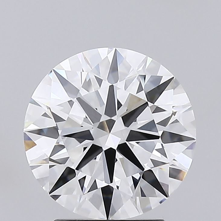 2.29 Carat Round Lab Diamond with  Cut Diamond in 14KT  view 1
