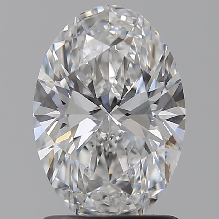 1.5 Carat Oval Lab Diamond with  Cut Diamond in 14KT  view 1
