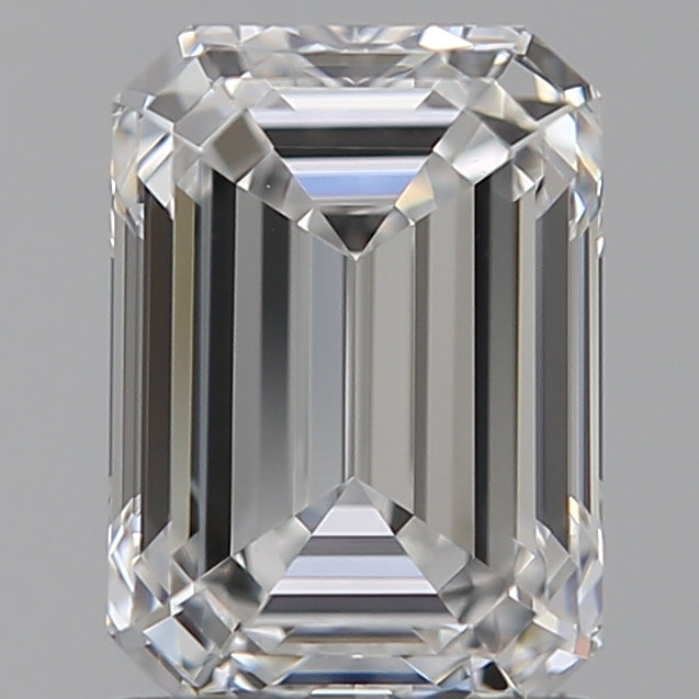 1.54 Carat Emerald Lab Diamond with  Cut Diamond in 14KT  view 1
