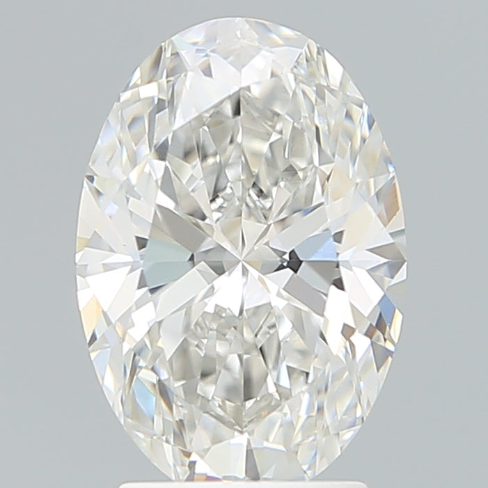 2.76 Carat Oval Lab Diamond with  Cut Diamond in 14KT  view 1
