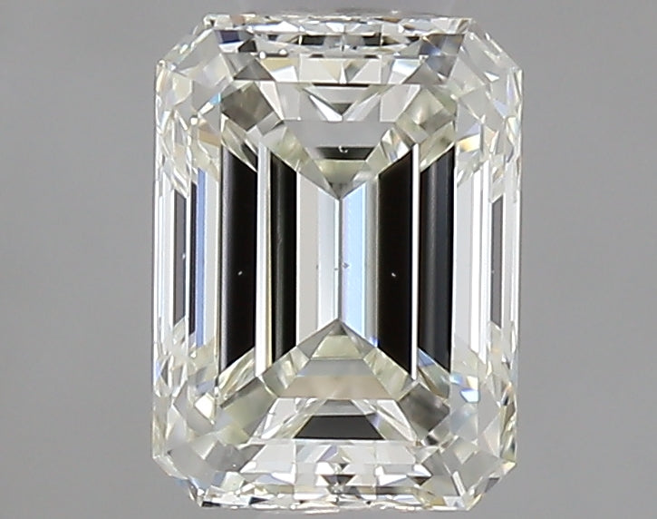 0.56 Carat Emerald Natural Diamond with  Cut Diamond in 14KT  view 1
