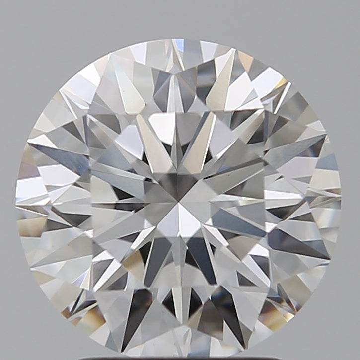 2.56 Carat Round Lab Diamond with  Cut Diamond in 14KT  view 1
