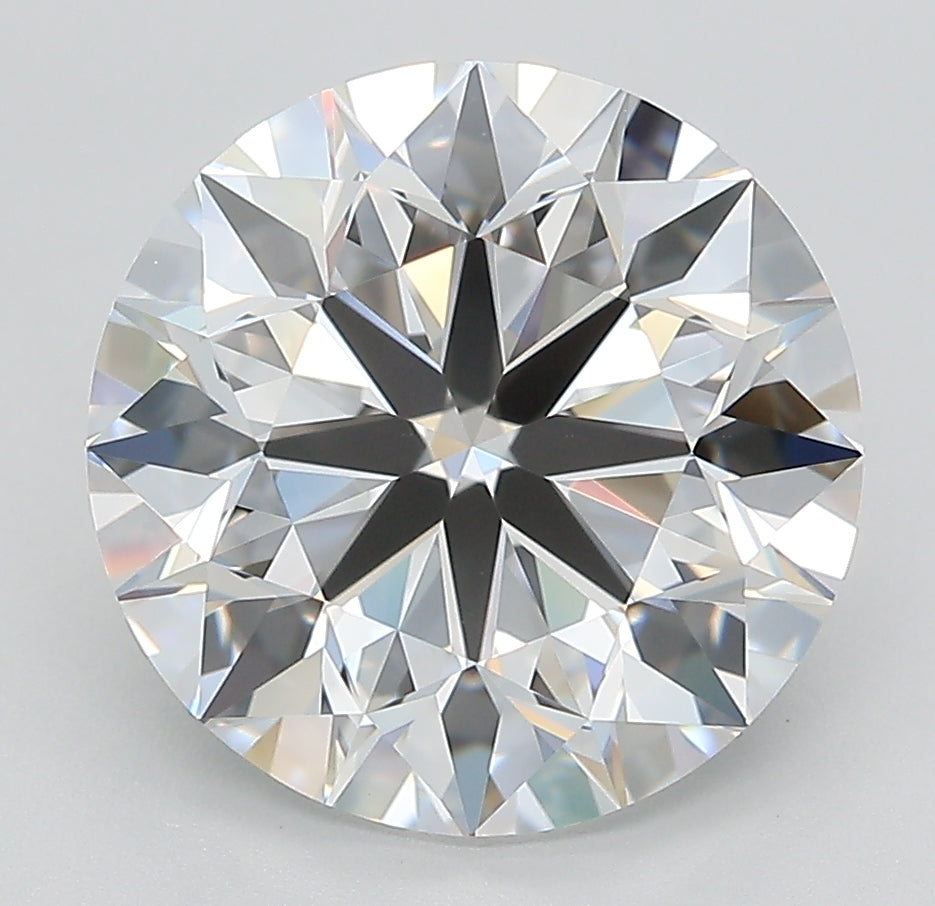 5.0 Carat Round Lab Diamond with  Cut Diamond in 14KT  view 1
