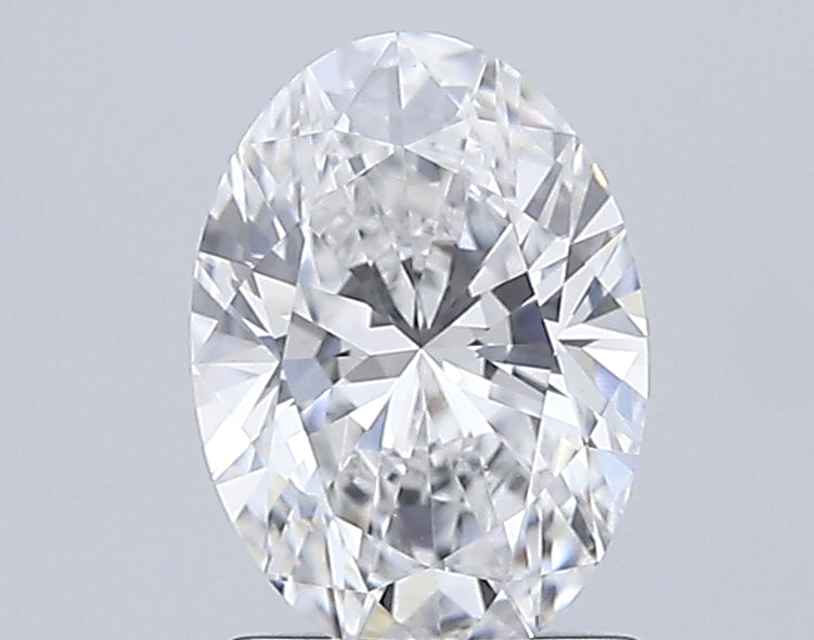 1.5 Carat Oval Lab Diamond with  Cut Diamond in 14KT  view 1
