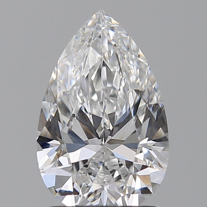 1.51 Carat Pear Lab Diamond with  Cut Diamond in 14KT  view 1
