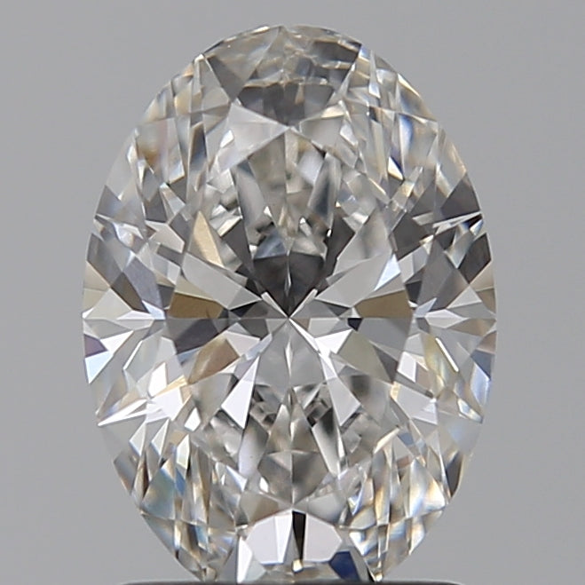 1.51 Carat Oval Lab Diamond with  Cut Diamond in 14KT  view 1
