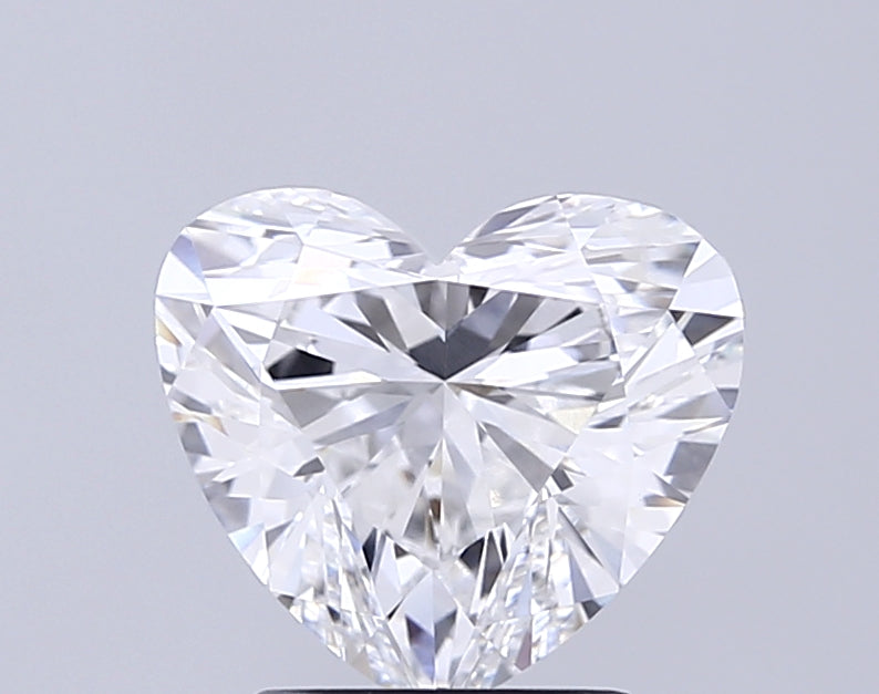 2.73 Carat Heart Lab Diamond with  Cut Diamond in 14KT  view 1
