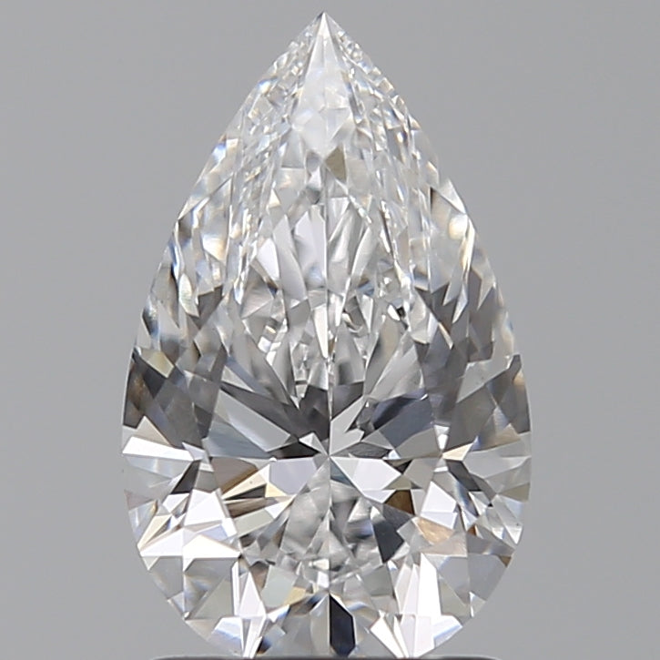 1.56 Carat Pear Lab Diamond with  Cut Diamond in 14KT  view 1
