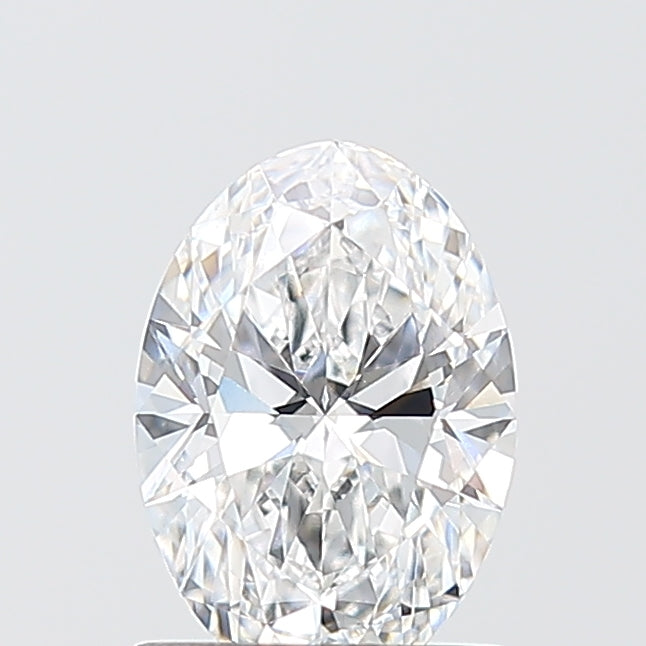 1.1 Carat Oval Lab Diamond with  Cut Diamond in 14KT  view 1
