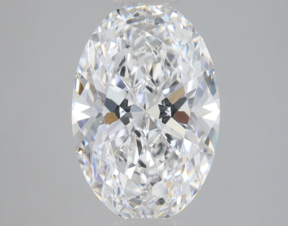 2.69 Carat Oval Lab Diamond with  Cut Diamond in 14KT  view 1
