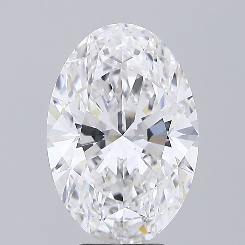 1.0 Carat Oval Lab Diamond with  Cut Diamond in 14KT  view 1
