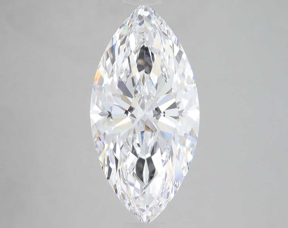 3.0 Carat Marquise Lab Diamond with  Cut Diamond in 14KT  view 1
