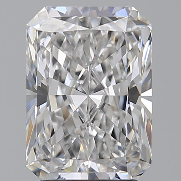 2.56 Carat Radiant Lab Diamond with  Cut Diamond in 14KT  view 1
