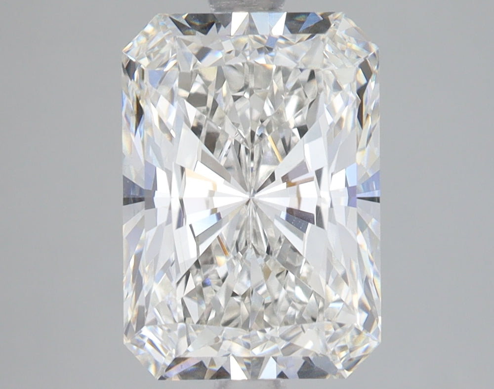 4.02 Carat Radiant Lab Diamond with  Cut Diamond in 14KT  view 1
