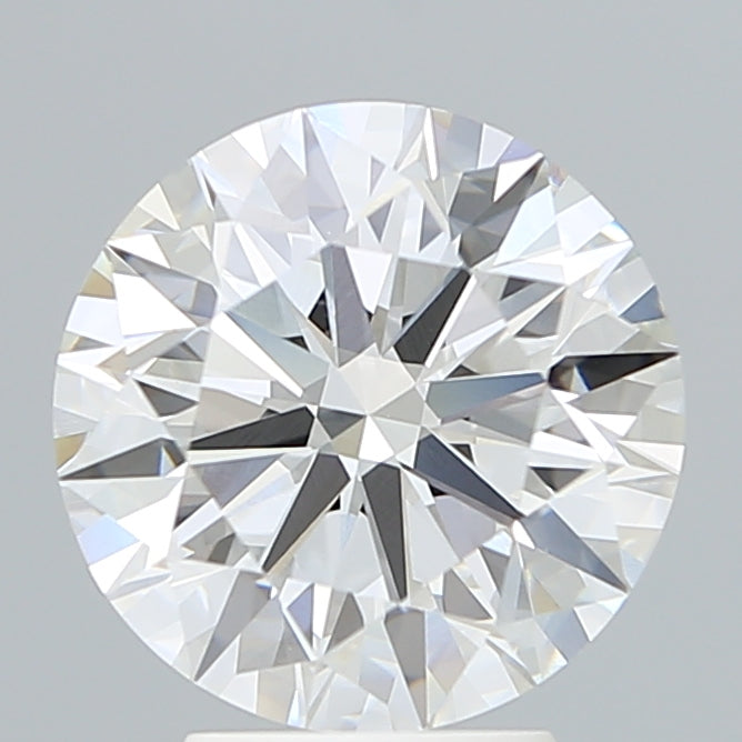 4.04 Carat Round Lab Diamond with  Cut Diamond in 14KT  view 1
