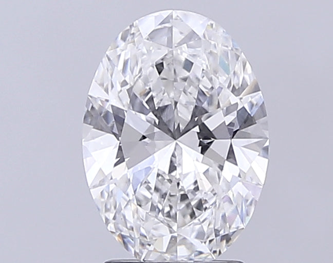 2.51 Carat Oval Lab Diamond with  Cut Diamond in 14KT  view 1
