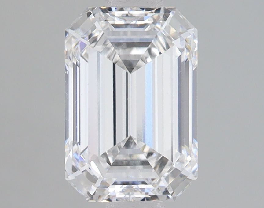 1.9 Carat Emerald Lab Diamond with  Cut Diamond in 14KT  view 1
