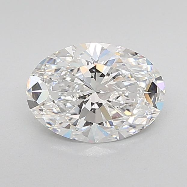 2.05 Carat Oval Lab Diamond with  Cut Diamond in 14KT  view 1
