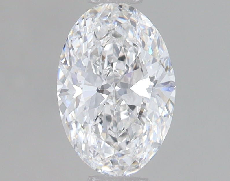 0.77 Carat Oval Lab Diamond with  Cut Diamond in 14KT  view 1
