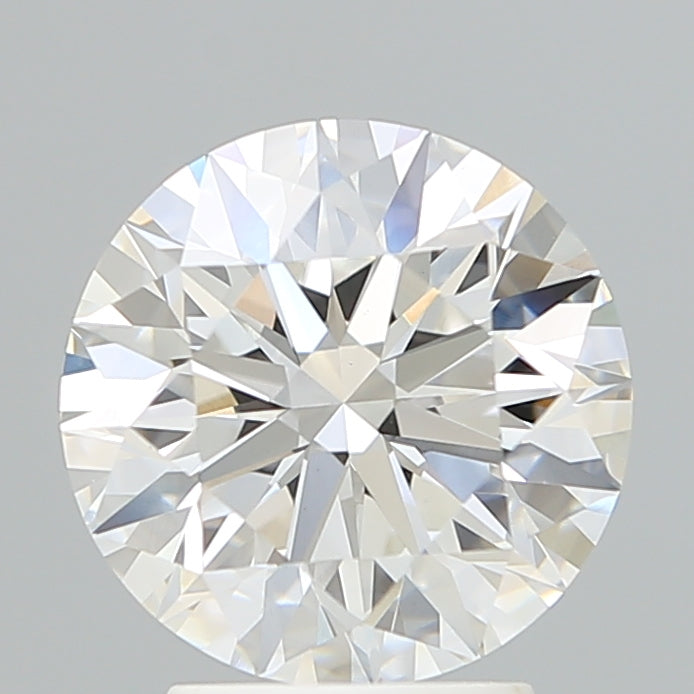 3.2 Carat Round Lab Diamond with  Cut Diamond in 14KT  view 1

