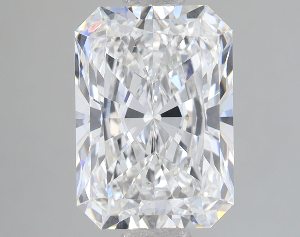 2.34 Carat Radiant Lab Diamond with  Cut Diamond in 14KT  view 1
