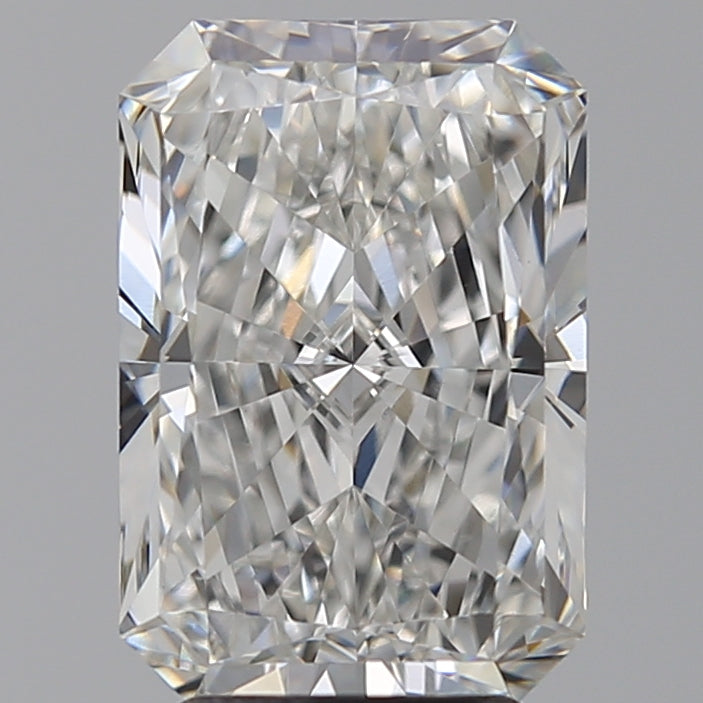 3.78 Carat Radiant Lab Diamond with  Cut Diamond in 14KT  view 1
