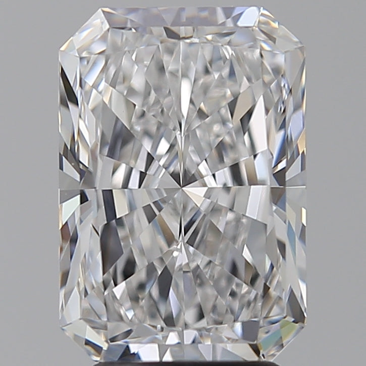 3.54 Carat Radiant Lab Diamond with  Cut Diamond in 14KT  view 1
