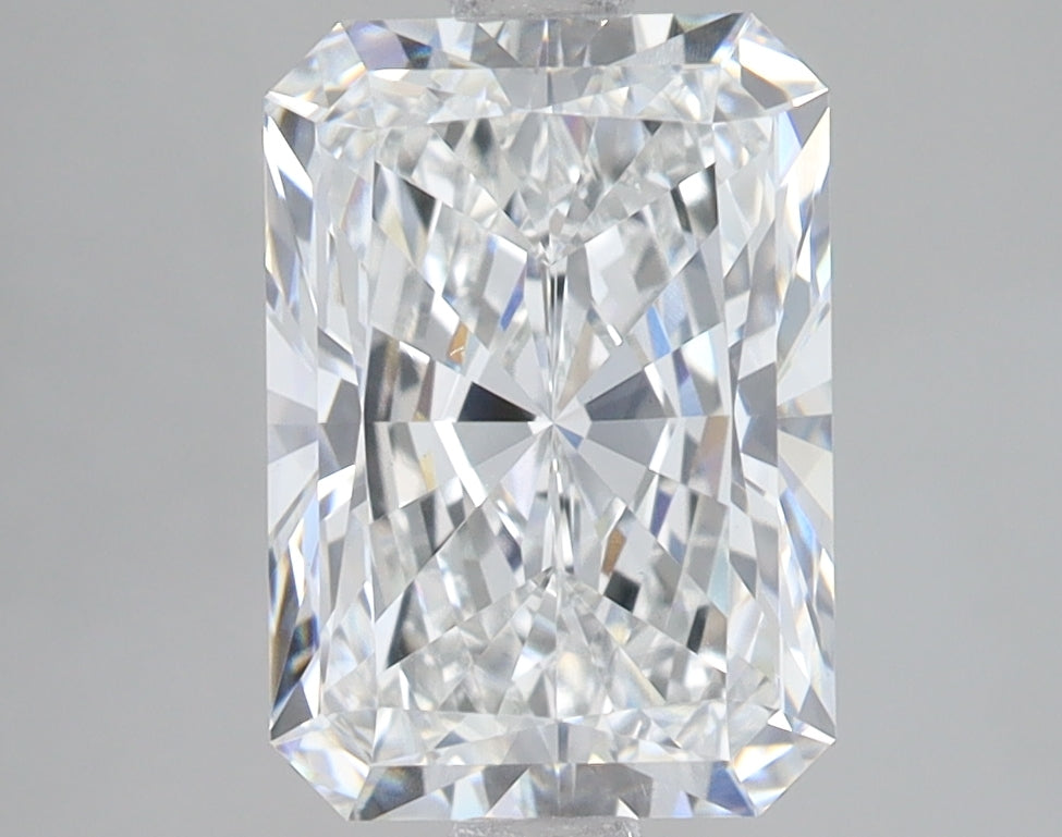 3.1 Carat Radiant Lab Diamond with  Cut Diamond in 14KT  view 1
