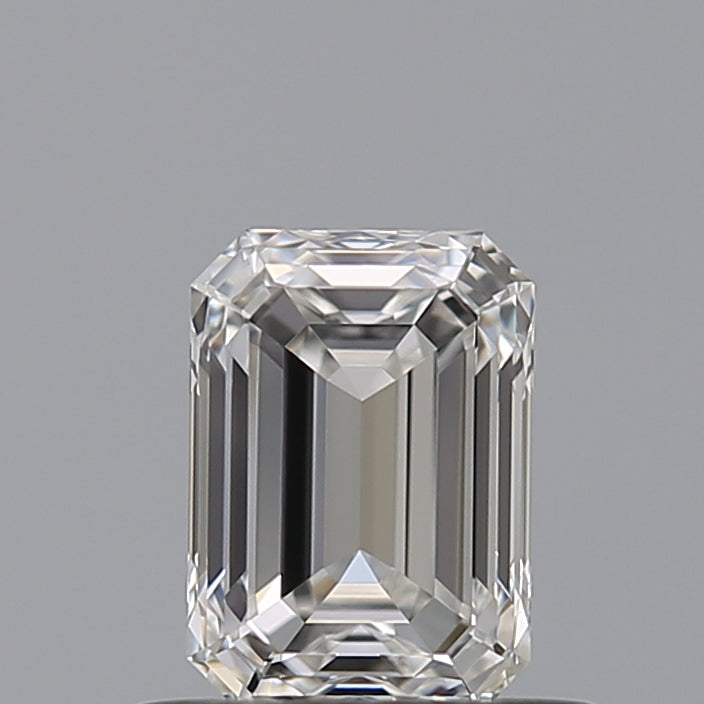 0.57 Carat Emerald Natural Diamond with  Cut Diamond in 14KT  view 1
