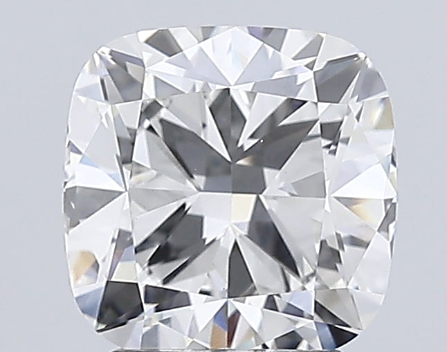 3.01 Carat Cushion Lab Diamond with  Cut Diamond in 14KT  view 1
