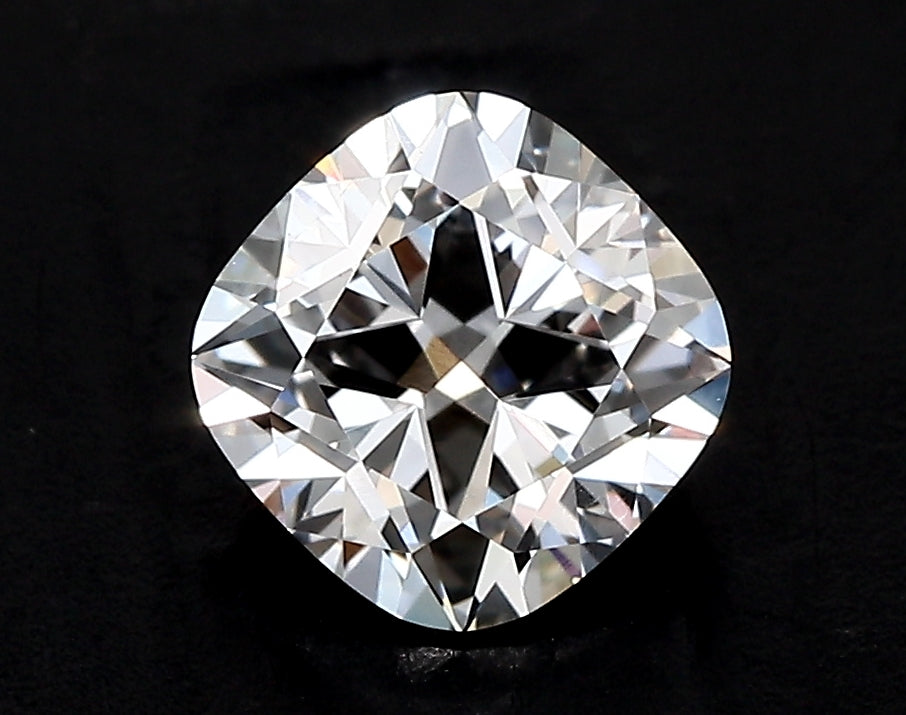 3.01 Carat Cushion Lab Diamond with  Cut Diamond in 14KT  view 1
