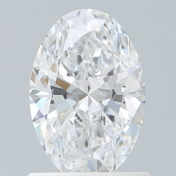 1.05 Carat Oval Lab Diamond with  Cut Diamond in 14KT  view 1
