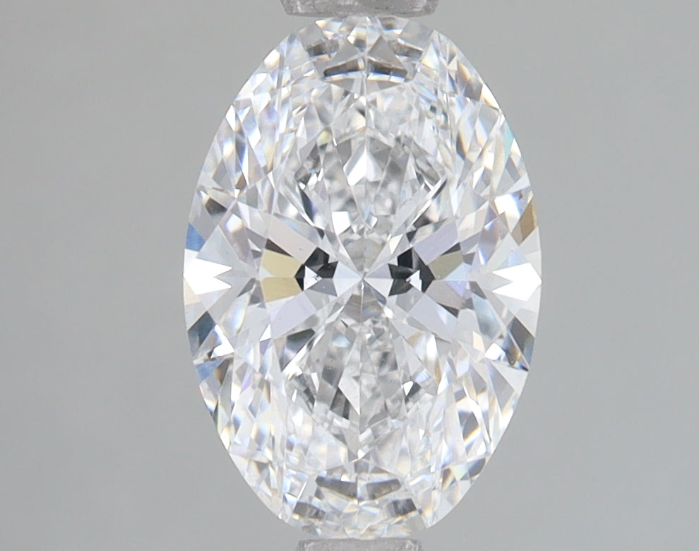 1.52 Carat Oval Lab Diamond with  Cut Diamond in 14KT  view 1
