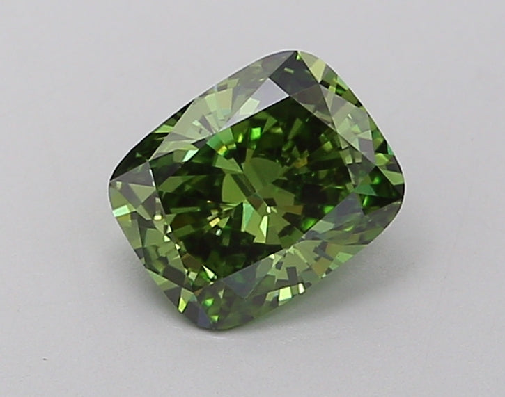 1.02 Carat Cushion Lab Diamond with  Cut Diamond in 14KT  view 1
