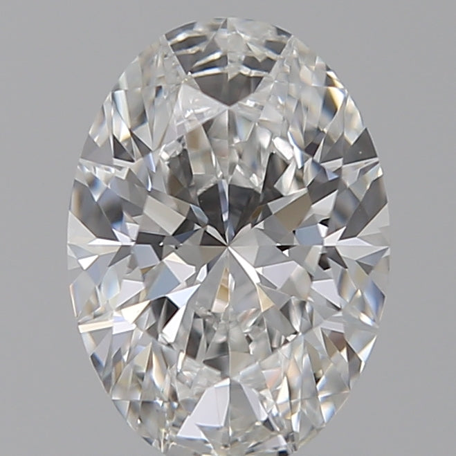 1.04 Carat Oval Lab Diamond with  Cut Diamond in 14KT  view 1
