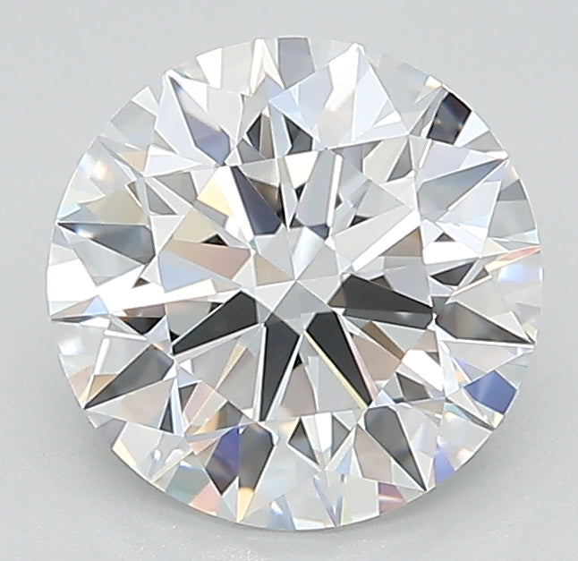 2.09 Carat Round Lab Diamond with  Cut Diamond in 14KT  view 1
