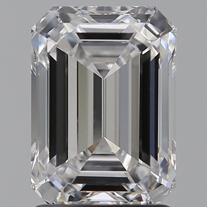 2.02 Carat Emerald Lab Diamond with  Cut Diamond in 14KT  view 1
