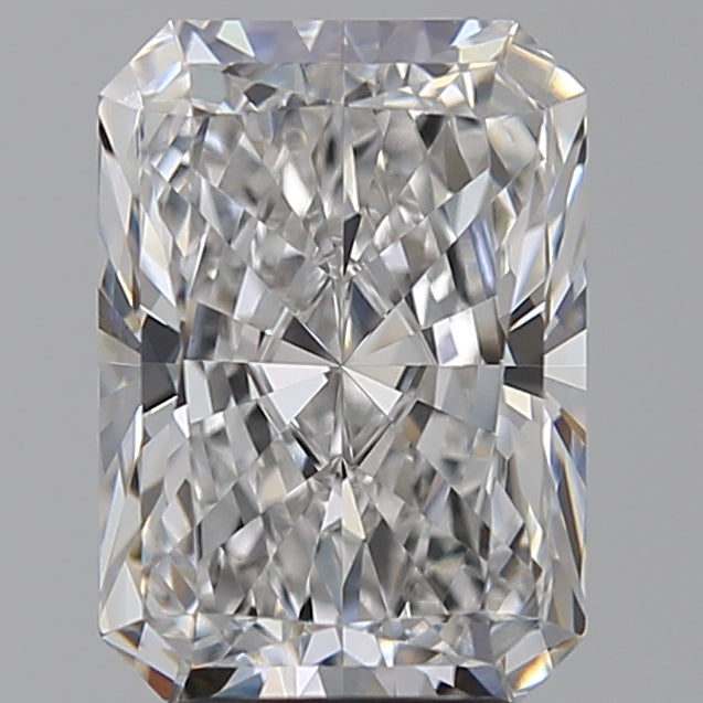 4.06 Carat Radiant Lab Diamond with  Cut Diamond in 14KT  view 1
