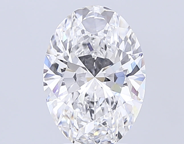 4.03 Carat Oval Lab Diamond with  Cut Diamond in 14KT  view 1
